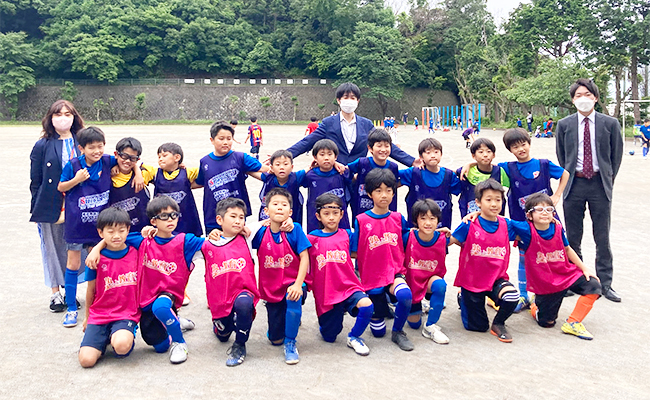 【NPO法人湘南ルベントスポーツクラブ】様を訪問し、ビブスを贈呈しました！