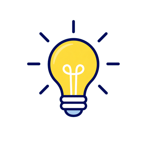 電球のヒントイラスト